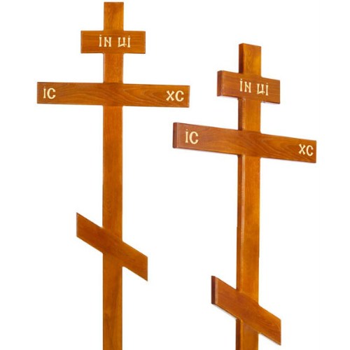 Дубовый крест на могилу «Традиция»