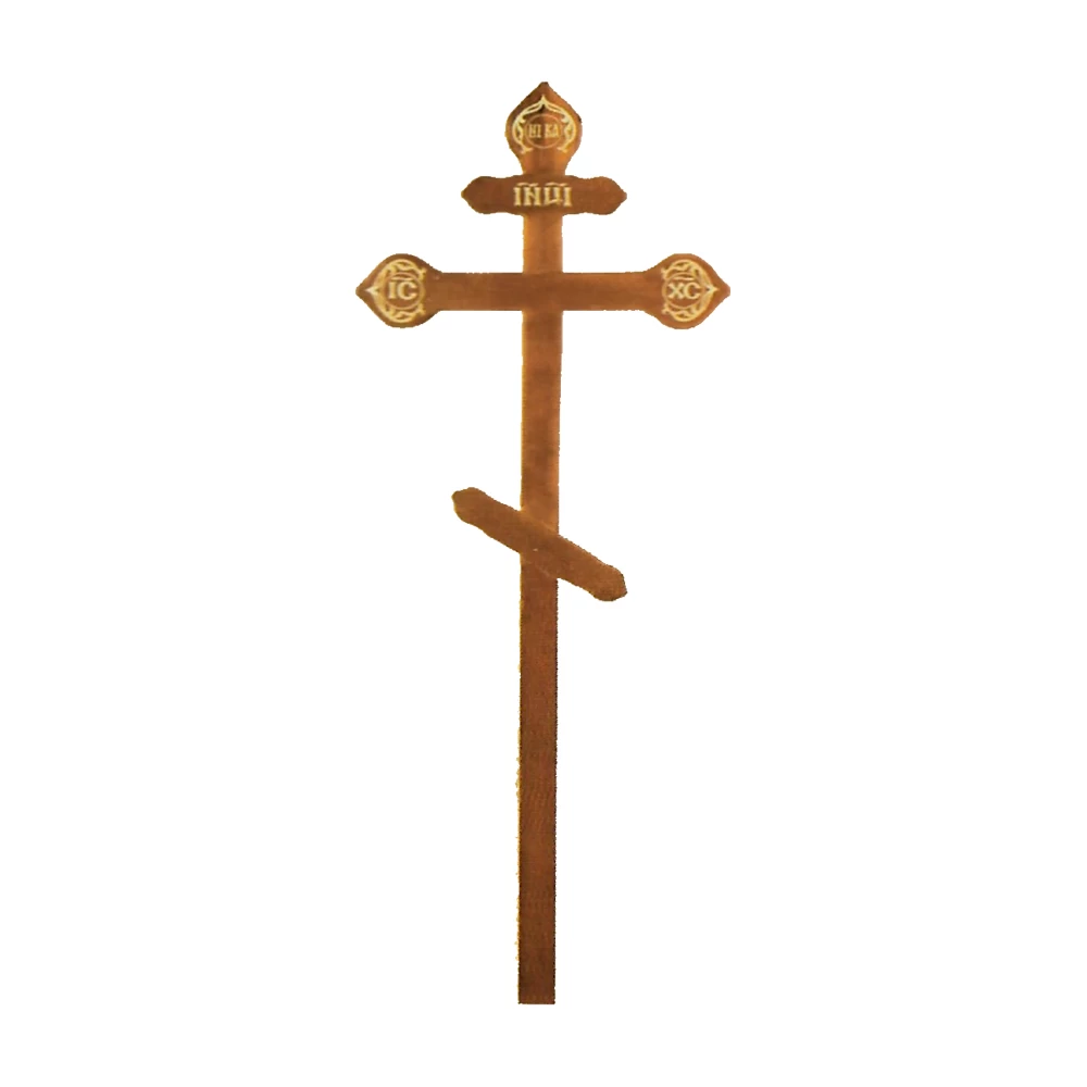 Крест на могилу дуб фигурный КДД-08
