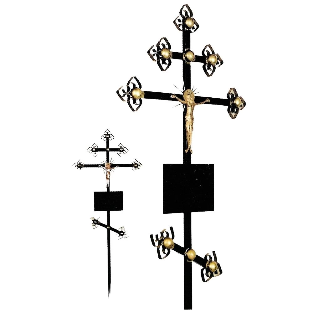 Металлический крест «Золото» №4